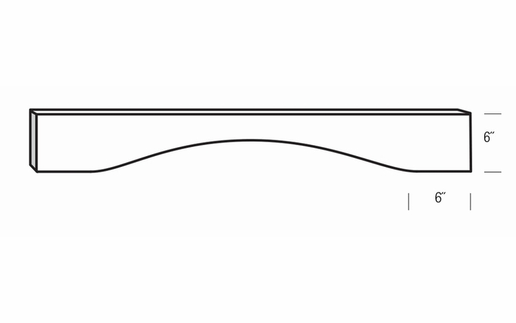 Driftwood Slab 42" Valance