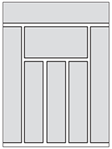 Rustic Slab Cutlery Tray Drawer Insert 14 5/8"W (Trimmable)