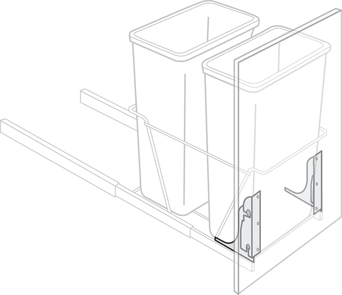 Rustic Slab Door Mount Kit for TRASHPO18