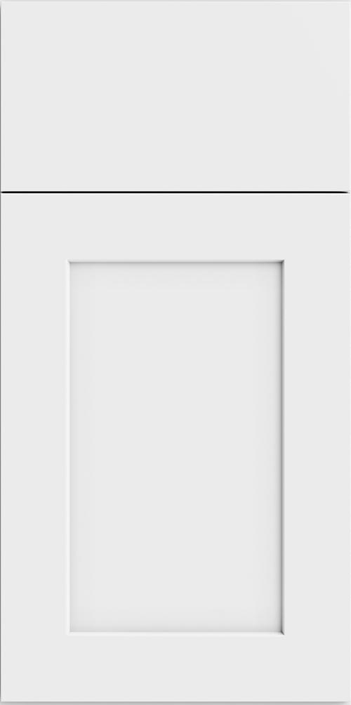 Asheford White Slab Shaker Cabinets