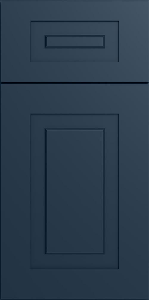 Preston Blue Raised Panel Cabinets