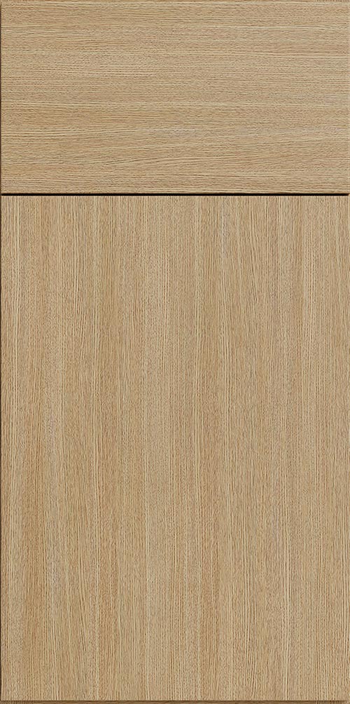Strata White Oak Flat Panel Cabinets