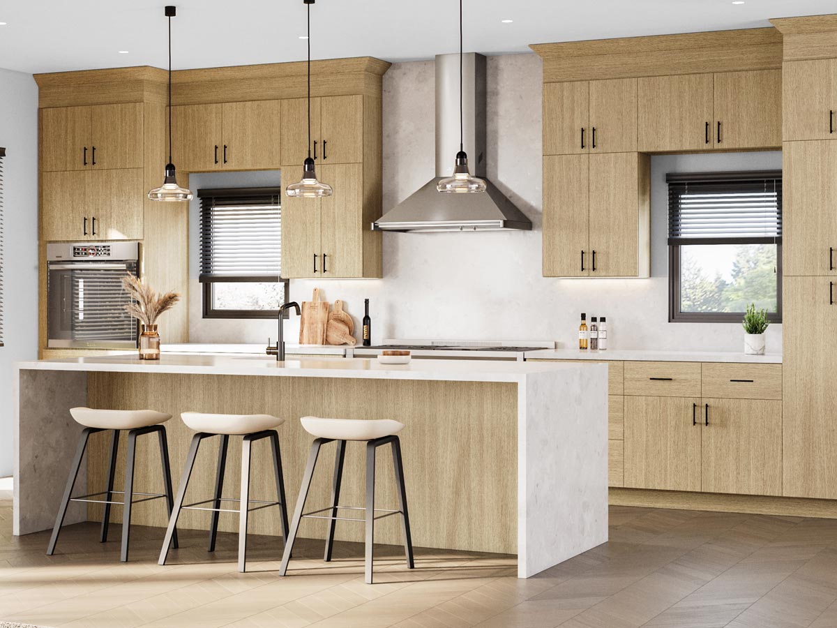 Strata White Oak Flat Panel ¾