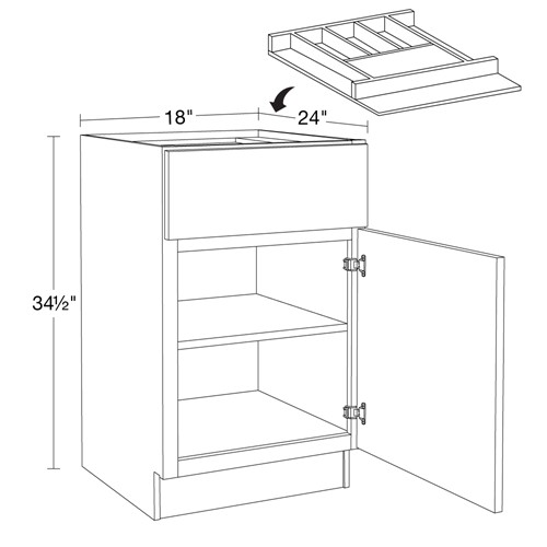 Asheford White Shaker Base 18
