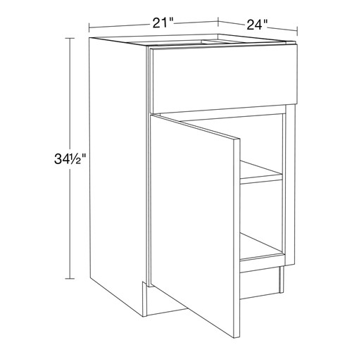 Lexington Blue Shaker Base 21"