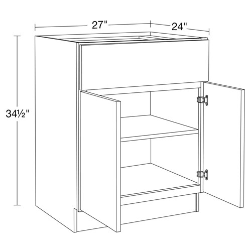 Lexington Blue Shaker Base 27"