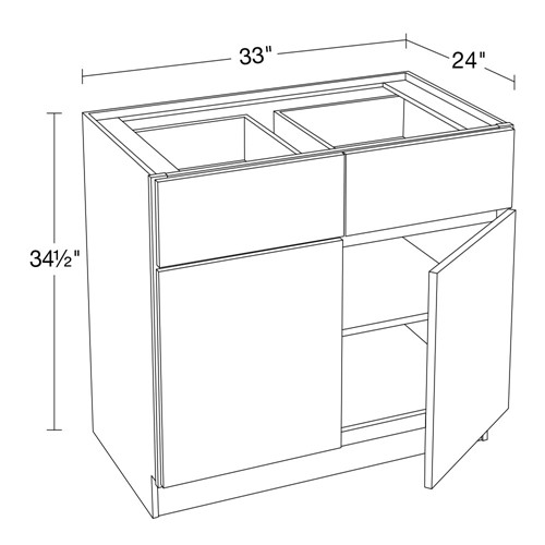 Lexington Blue Shaker Base 33"