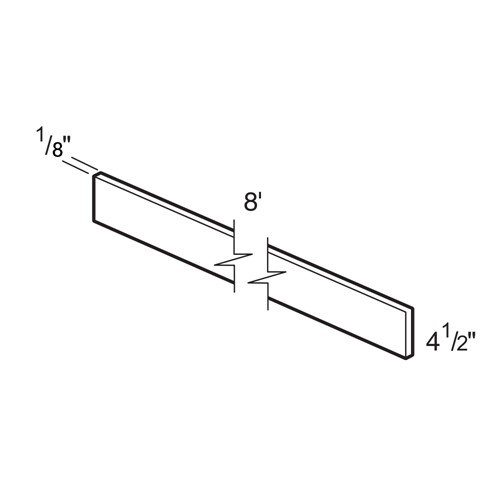 Lexington Blue Shaker Matching Toe Kick 8' x 4 1/2" x 1/4"