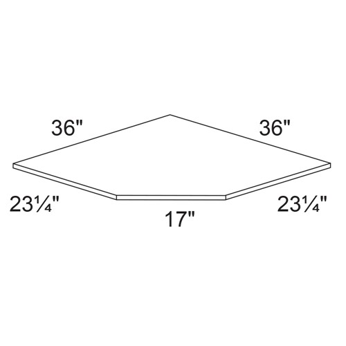 Lexington Blue Shaker Corner Sink Floor