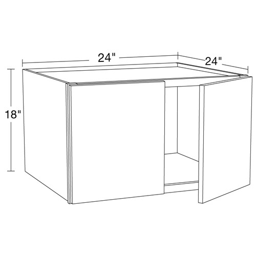 Lexington Blue Shaker Wall 24" x 24" x 18"