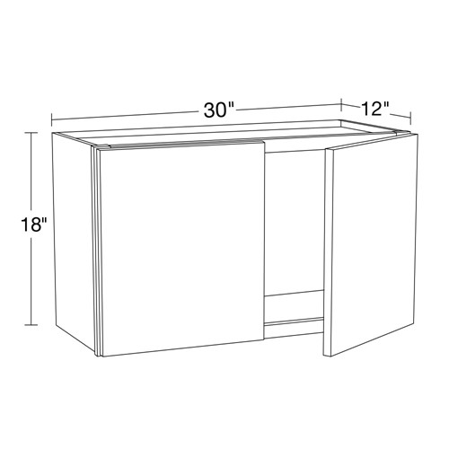 Lexington Blue Shaker Wall 30" x 18"