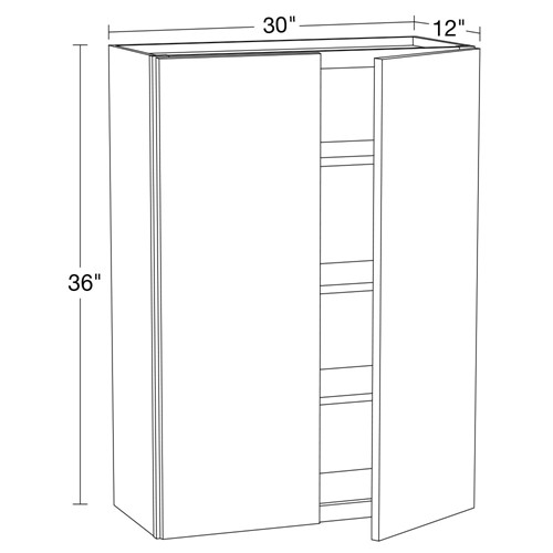 Lexington Blue Shaker Wall 30" x 36"