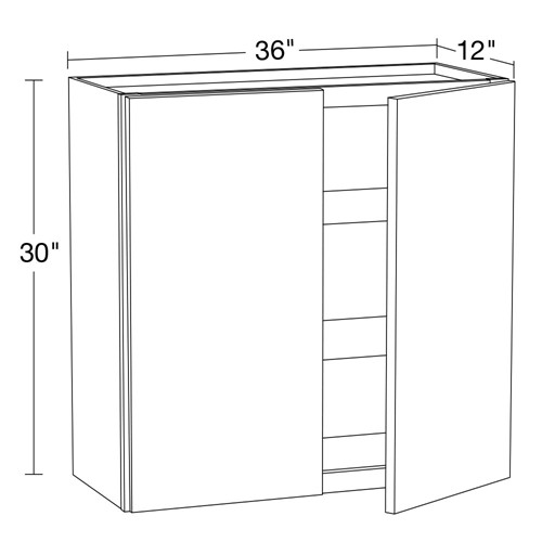 Lexington Blue Shaker Wall 36" x 30"