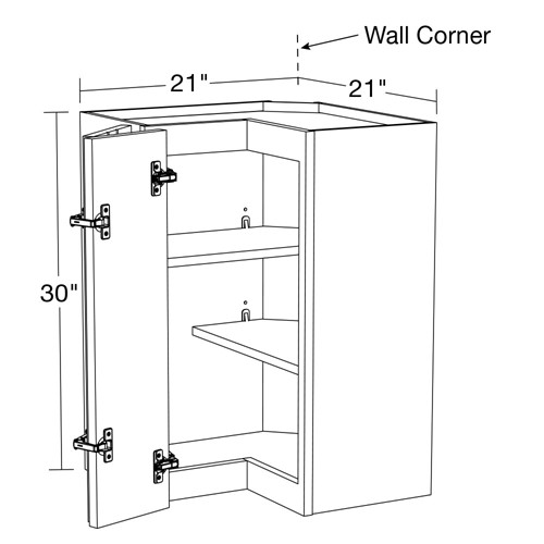 Lexington Blue Shaker Wall EZ Reach - 21"