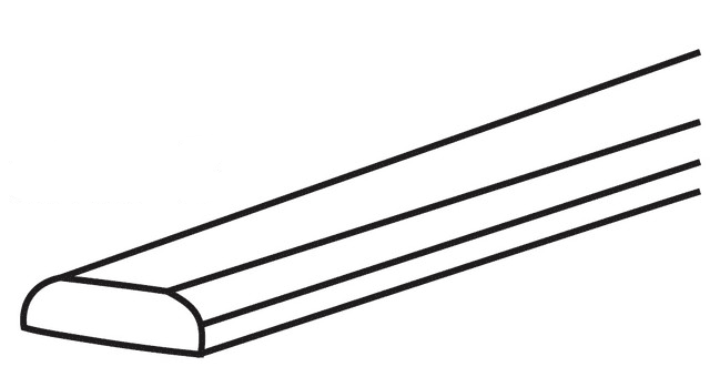 Burnished Brandy Scribe Molding 3/4" X 1/4" X 96" 2 Edge Round