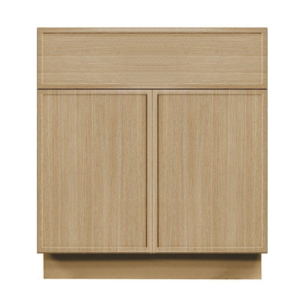 Caldera Light Oak Slim Shaker Bathroom Vanities