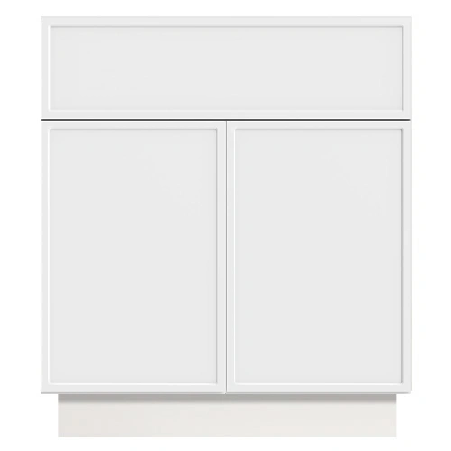 Caldera White Slim Shaker Bathroom Vanities