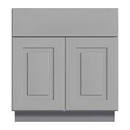 Lexington Gray Raised Slab Bathroom Vanities