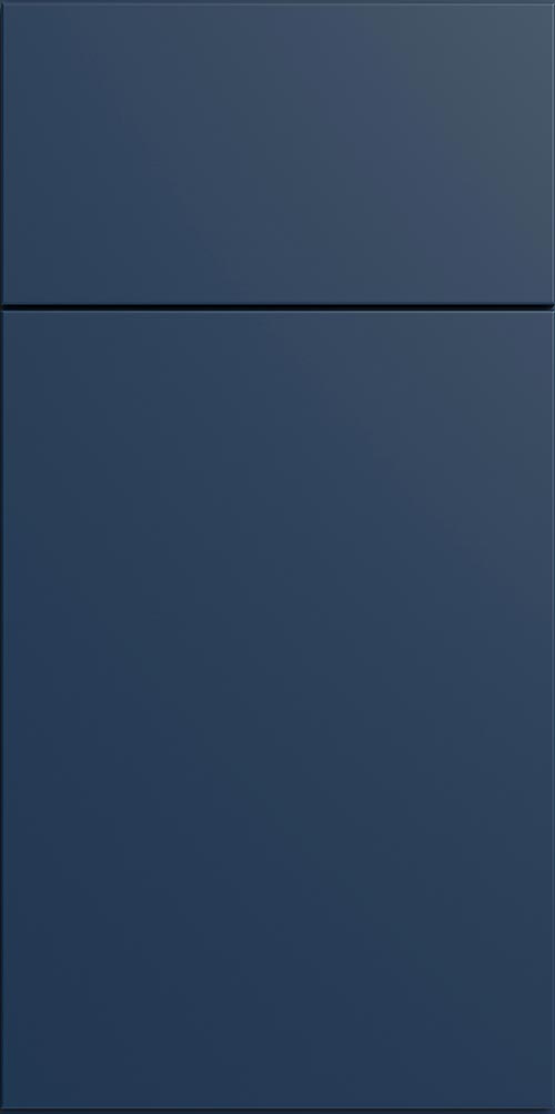 Strata Blue Flat Panel Bathroom Vanities Sample Door