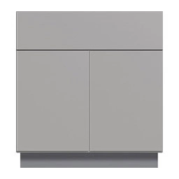 Strata Gray Flat Panel Bathroom Vanities