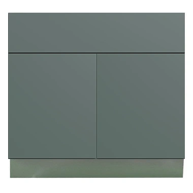 Strata Green Flat Panel Bathroom Vanities