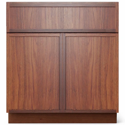 Slim Walnut Shaker Bathroom Vanities