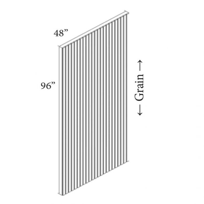 Dark Hickory 48" x 96" Bead Board Panel