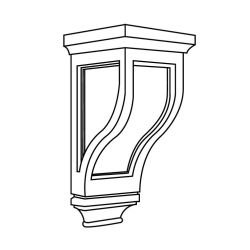 Dark Hickory Small Corbel