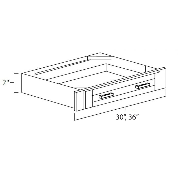 Dark Hickory 36" Under Cabinet Drawer