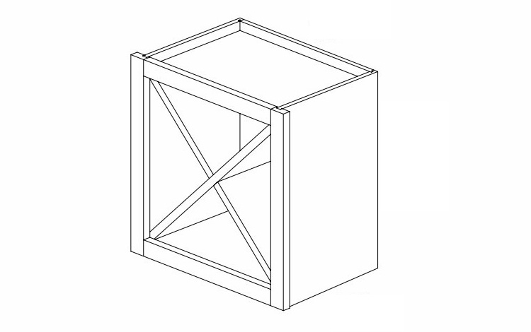 Dark Hickory 15" x 15" Wine Storage Cube