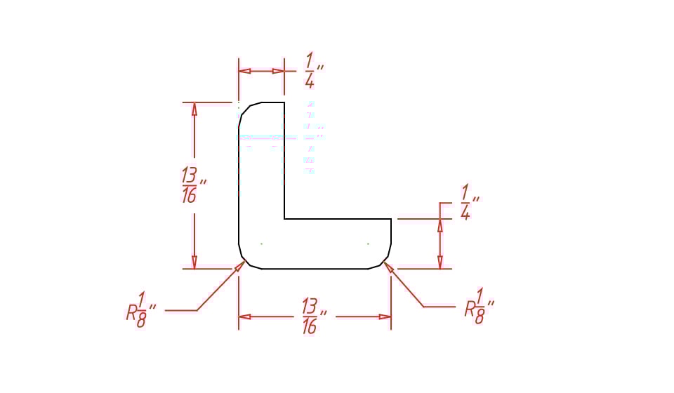 Harbor Cream Outside Corner Molding - 3/4" X 3/4" X 96"