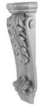 Mahogany Glazed Corbel 8 1/2" X 30" X 4 3/4"