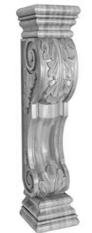 Caramel Shaker Corbel 8 1/2" x 34 1/2" x 8"