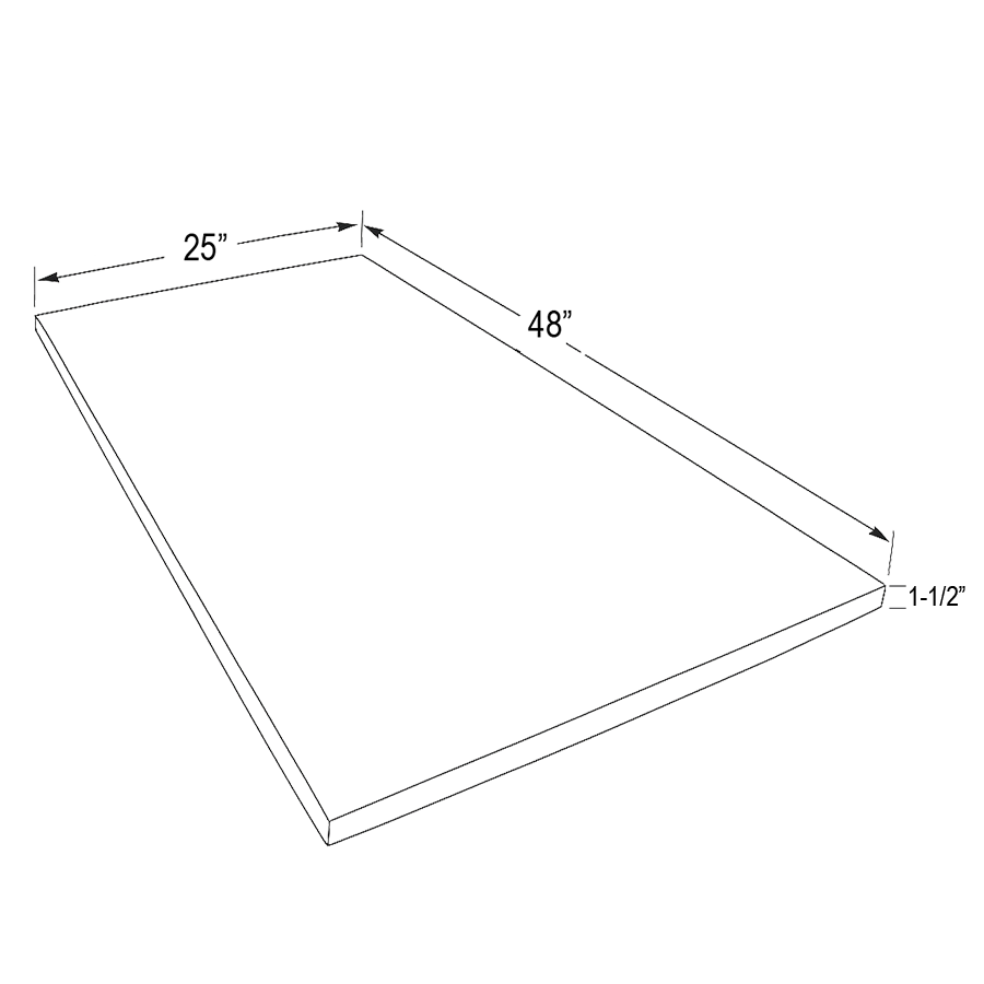 Wood Butcher Block Countertop - 48" W