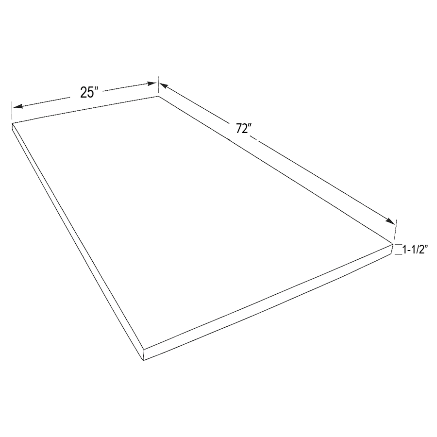 Wood Butcher Block Countertop - 72" W