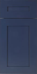 Navy Blue Shaker Frameless Kitchen Cabinets