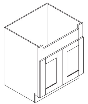 Rift Oak Shaker Farm Sink Base 36"