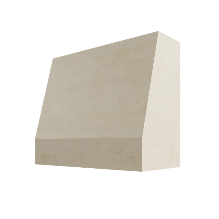 Angled Trimless Wood Range Hood