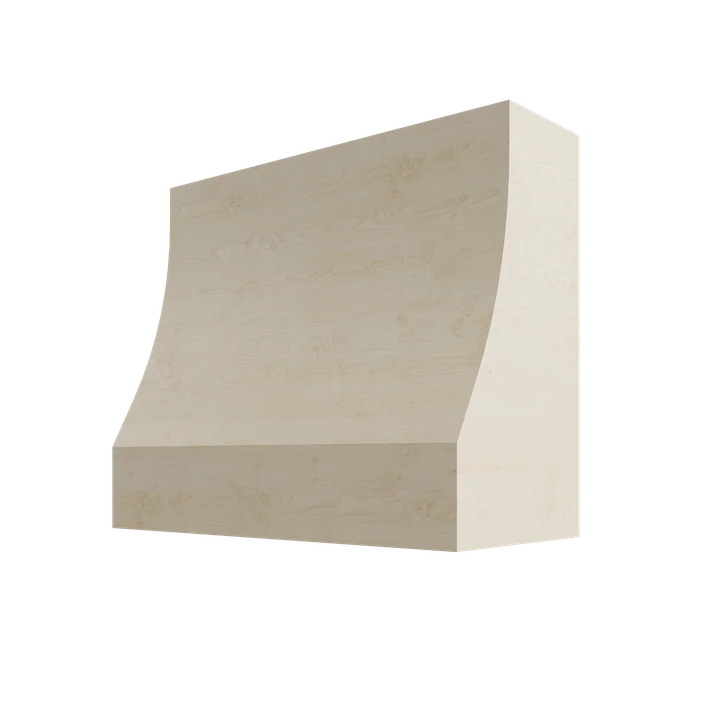 Sloped Trimless Wood Range Hood