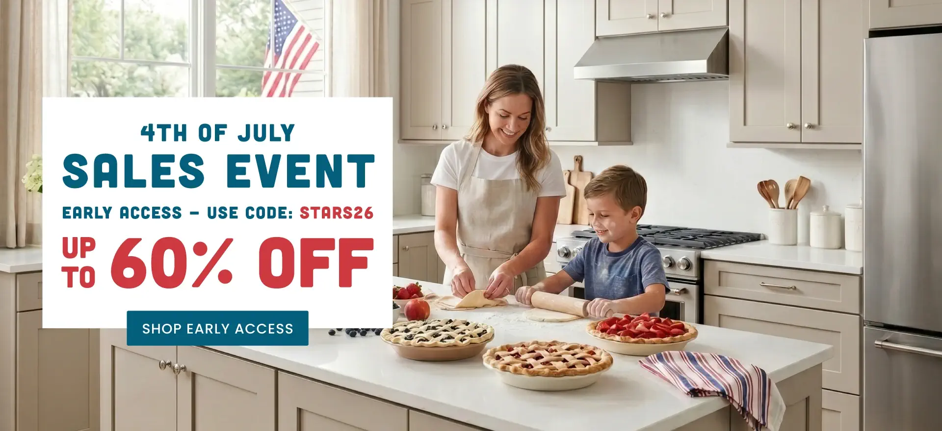 4th of July Sales Event - Early Access - Up to 60% Off - Use Code: STARS26