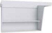 Weston White Shaker Hanging Vanity - 36" W x 32.5" H x 21" D - ADA Accessible