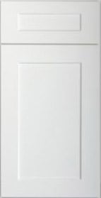 Frosted White Bathroom Vanities Sample Door