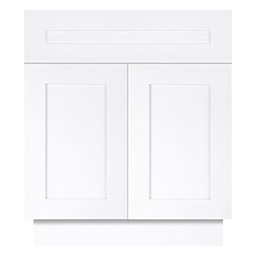 Frameless White Shaker Frameless Bathroom Vanities