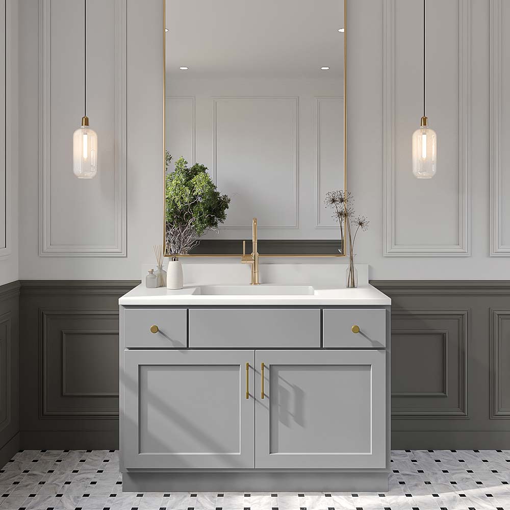 Primary Grey Bathroom Vanities