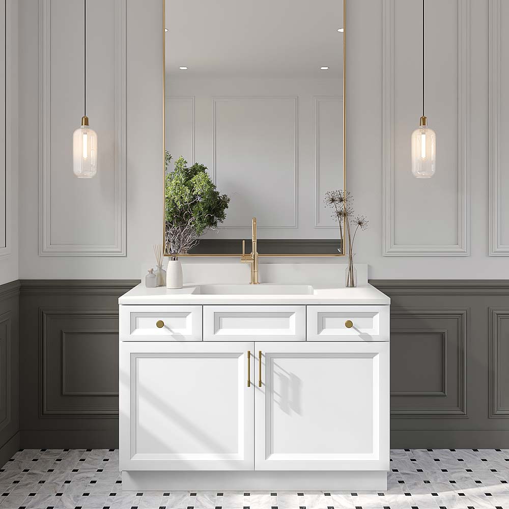 Timber White Bathroom Vanities