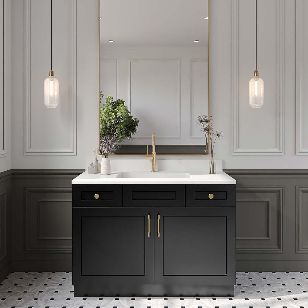 Black Shaker Bathroom Vanities