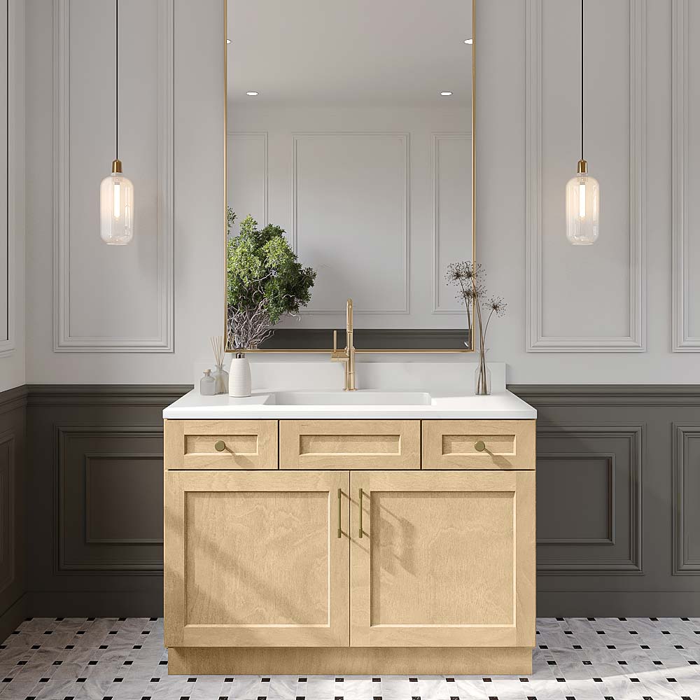 Natural Shaker Bathroom Vanities