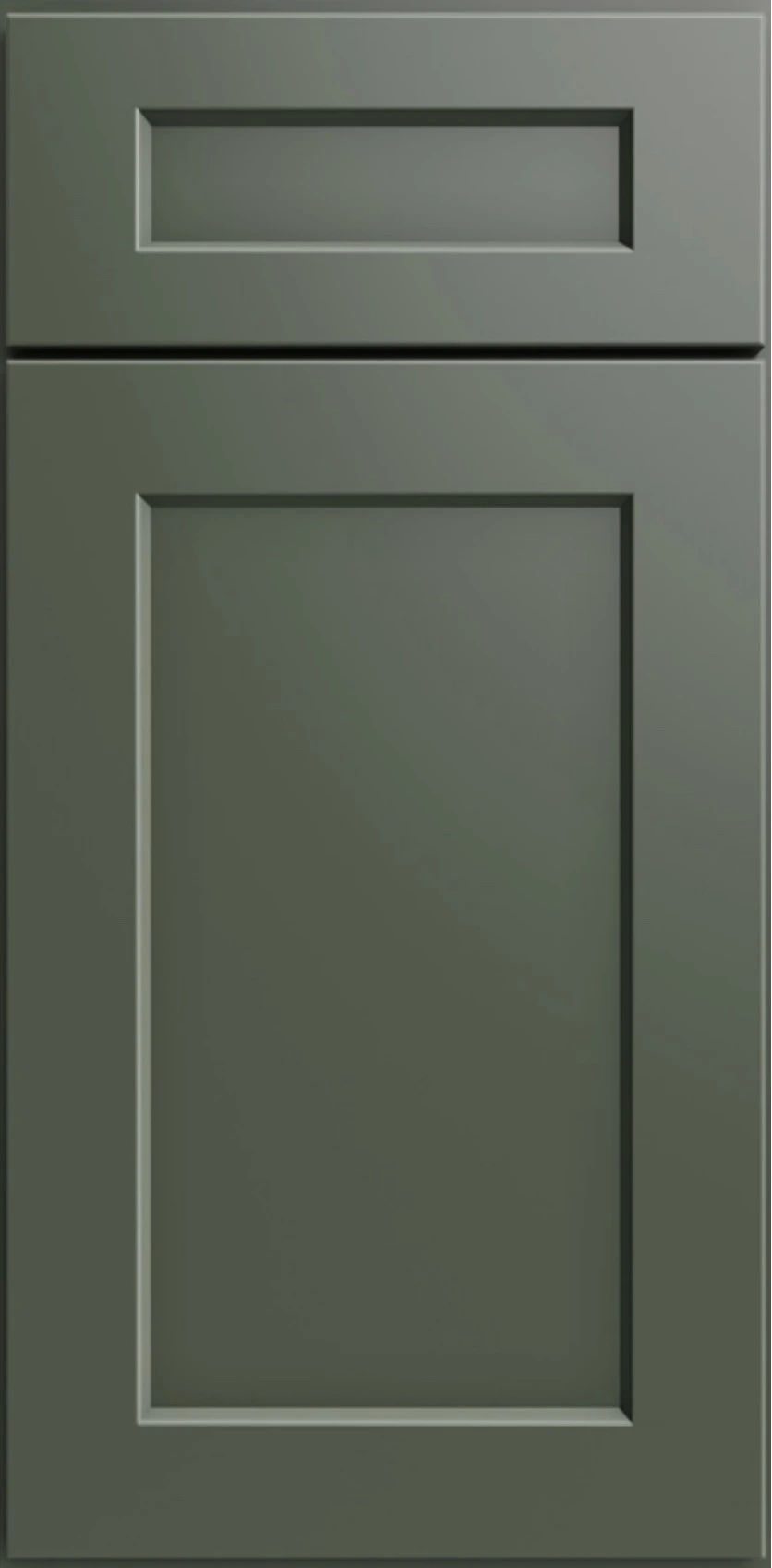 Steel Green Shaker Bathroom Vanities Sample Door