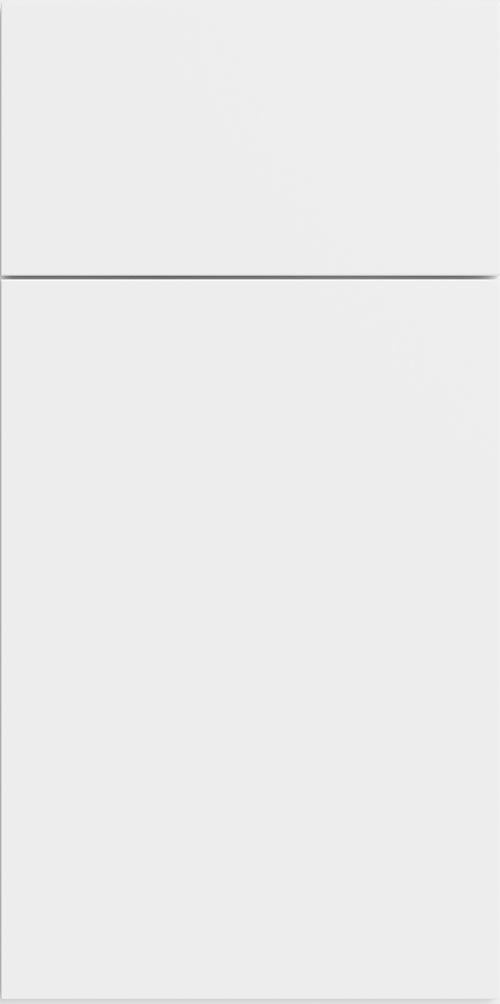 Strata  White Flat Panel Bathroom Vanities Sample Door