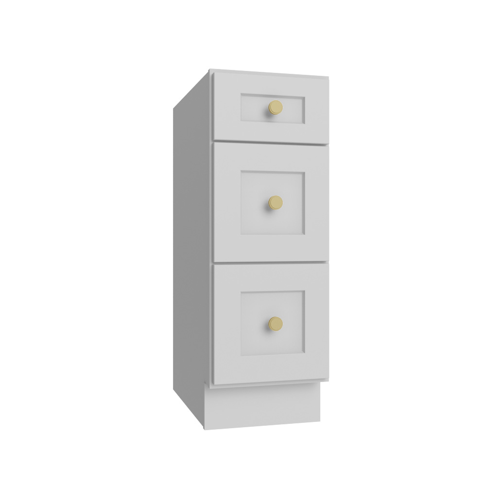 Frosted White Vanity Drawer Base - 12"W X 21"D X 34-1/2"H